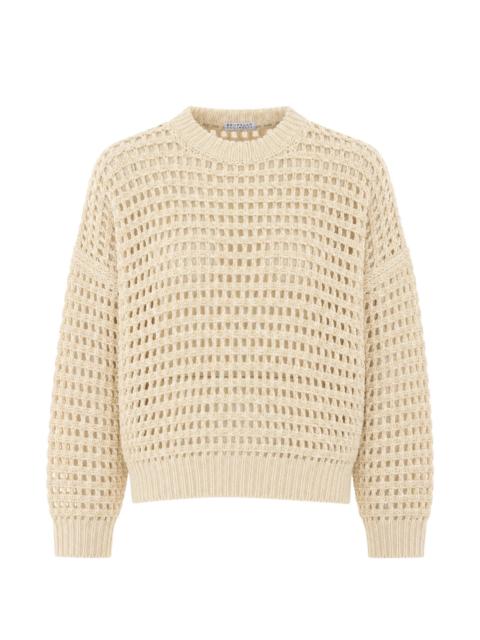 Brunello Cucinelli Brunello Cucinelli Sequin-embellished Open-knit Sweater