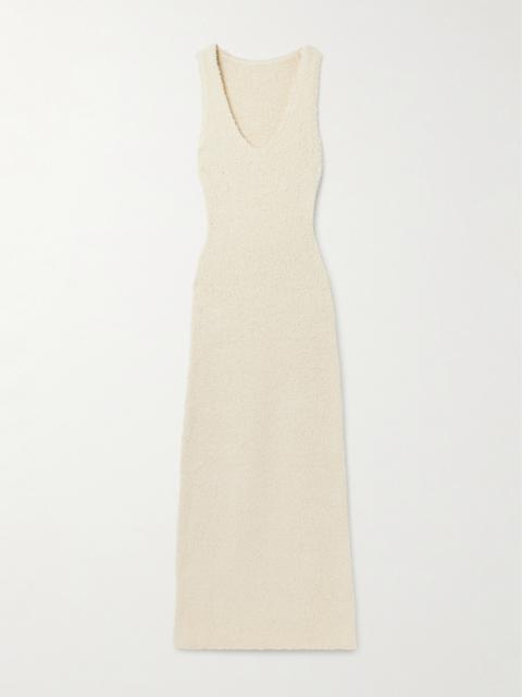SIR. Tropicana Cotton-blend Bouclé Maxi Dress