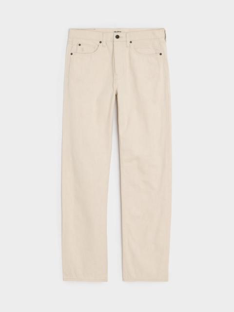 TODD SNYDER Straight Fit Lightweight Japanese Selvedge Jean in Canvas