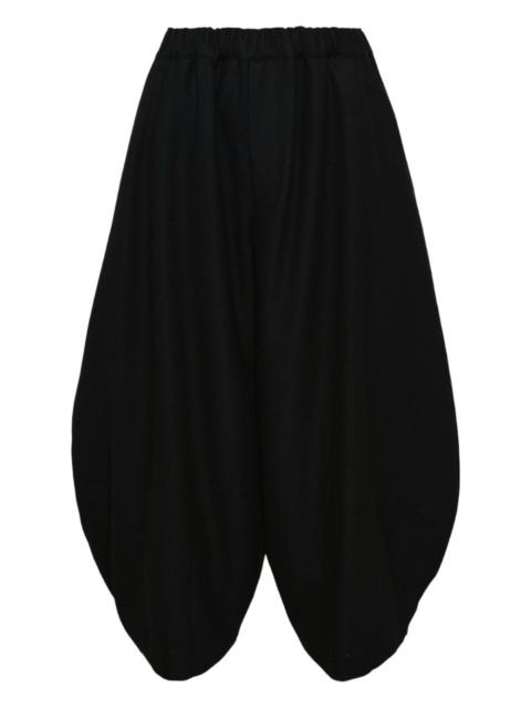 BLACK COMME des GARÇONS puffball flannel trousers