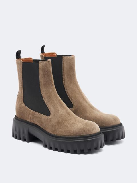 HOGAN H700 suede ankle boots