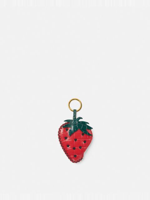 VERSACE Strawberry Keychain Charm