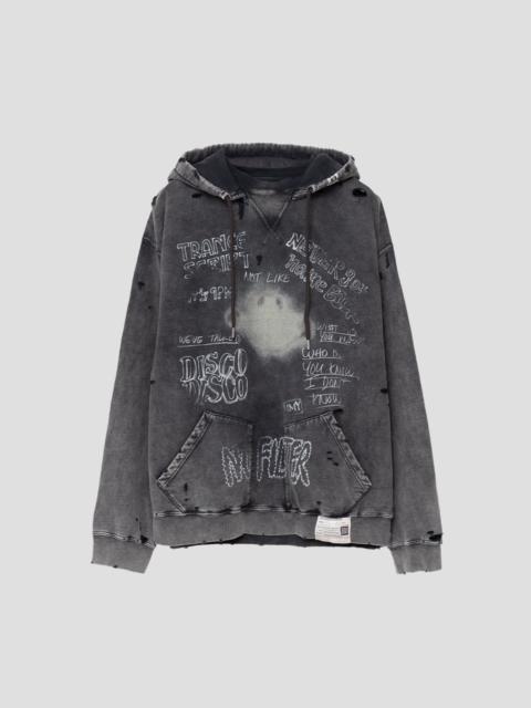 Maison MIHARAYASUHIRO DISTRESSED HOODIE