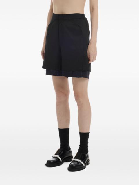 ADER error layered panelled shorts