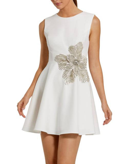 MAC DUGGAL Women's Embellished Crepe Minidress - Ivory