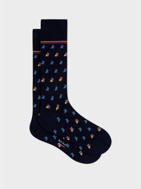 Navy 'Rabbit' Socks