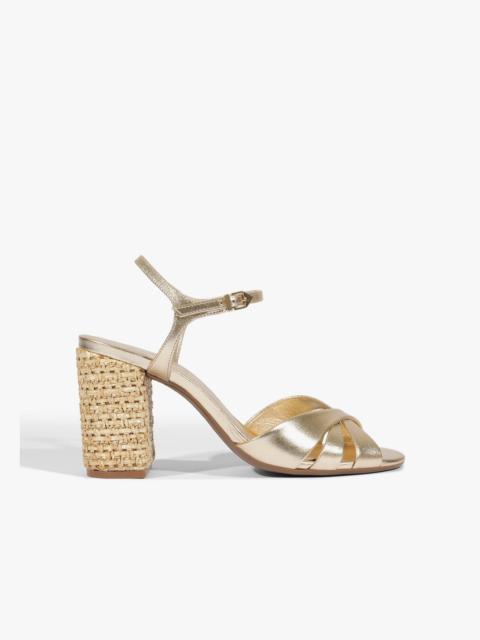 SCHUTZ Keefa Raffia High Block Sandal