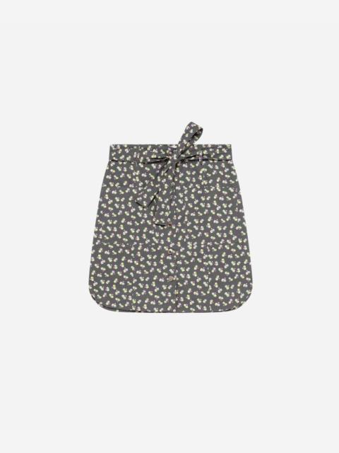 MSGM Printed poplin skirt