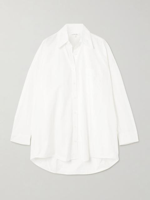 SLVRLAKE Cocoon cotton-poplin shirt White