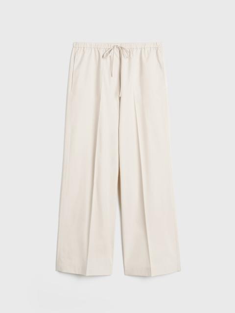 Totême Cotton drawstring trousers stone