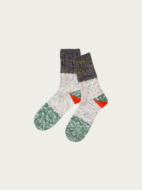 Kapital 60 Yarns 2 TONES HEEL Socks - Green