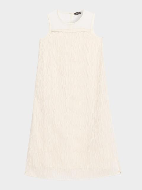 PESERICO Sleeveless A-Line Midi Dress