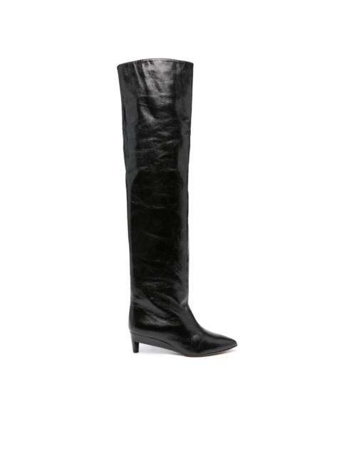 Lisali 50mm thigh-high leather boots