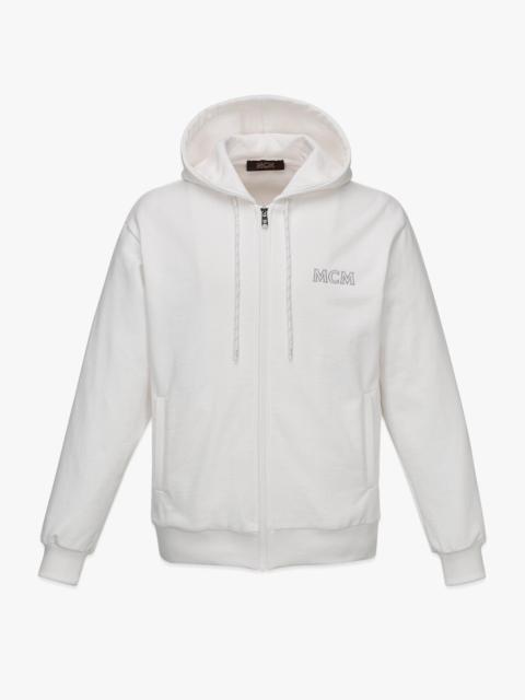 MCM Men’s MCM Essentials Logo Zip Hoodie in Organic Cotton