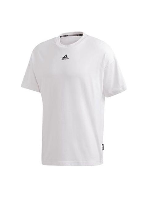 Men's adidas Back Short Sleeve White T-Shirt GC9057