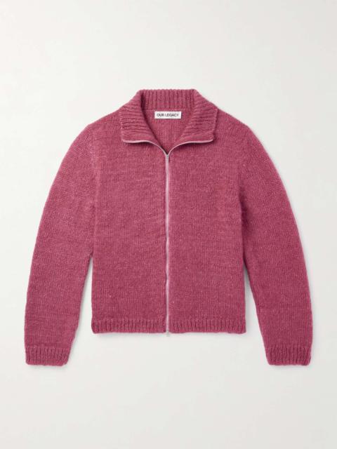 Our Legacy Float Mohair and Silk-Blend Zip-Up Cardigan