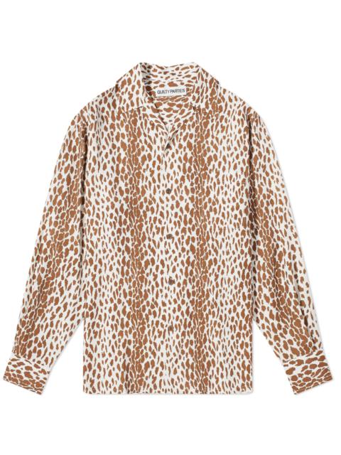 WACKO MARIA Wacko Maria Long Sleeve Leopard Vacation Shirt