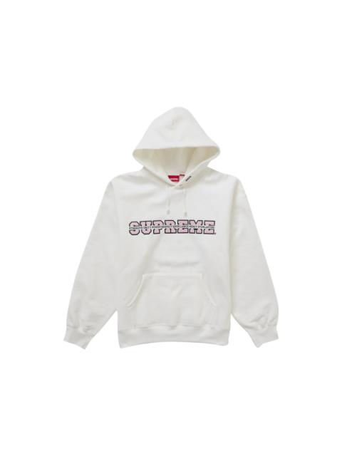 Supreme Supreme Collegiate Acronym Hooded Sweatshirt White