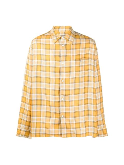 UNDERCOVER patch-pocket check flannel shirt