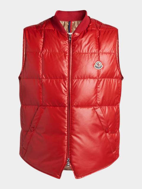 Moncler Men's Matte Polyester Quilted Vest