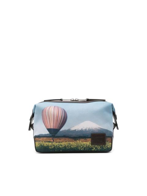 landscape-print wash bag