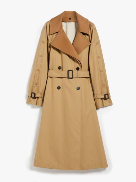 DAPHNE Belted water-repellent cotton trench coat