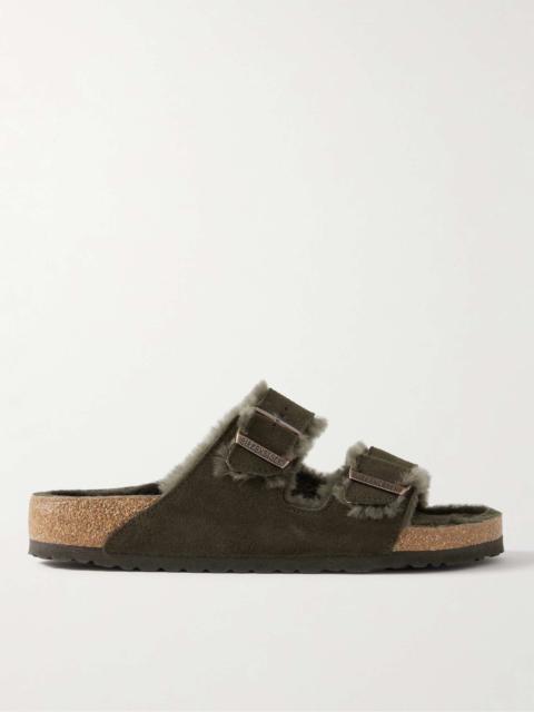 Arizona Shearling-Lined Suede Sandals