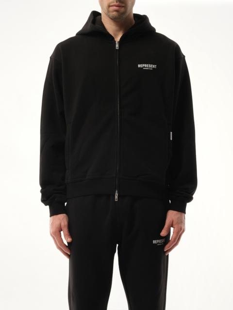 REPRESENT Represent Owners Club Zip Hoodie in Black