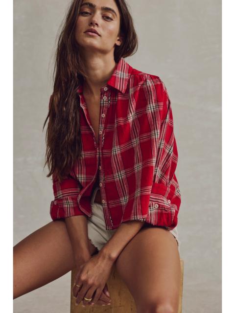 FREE PEOPLE We The Free Mira Plaid Top