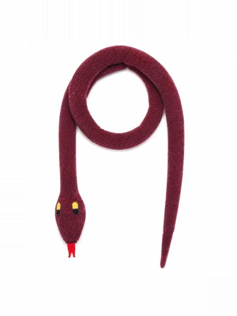 Walter Van Beirendonck SNAKE SCARF - BORDEAUX