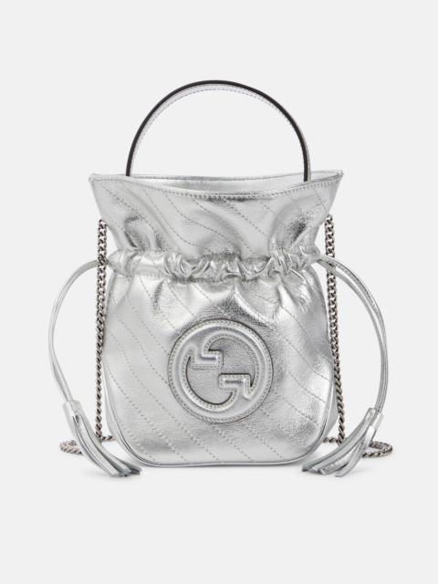GUCCI mini Blondie leather bucket bag