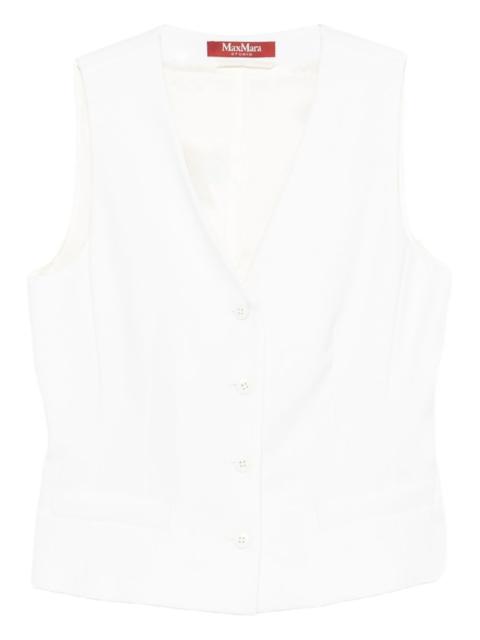 Max Mara V-Neck button vest