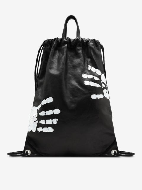 Maison Margiela Hand-painted drawstring backpack