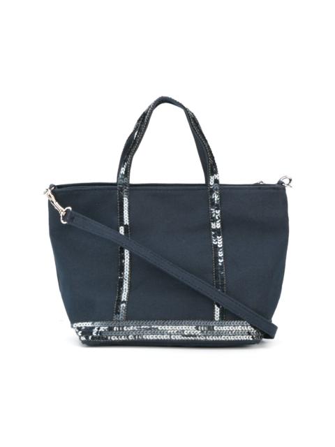 Vanessa Bruno small sequin trim shopping tote
