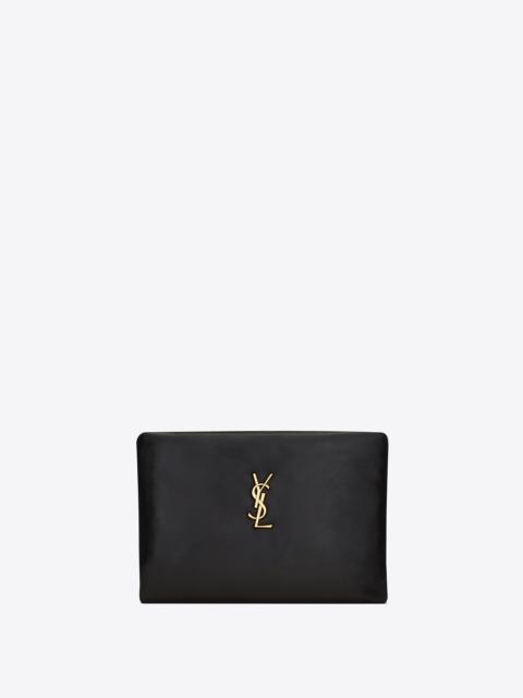 SAINT LAURENT calypso small pouch in lambskin