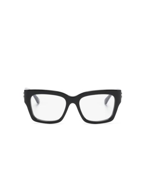 logo-plaque square-lenses glasses