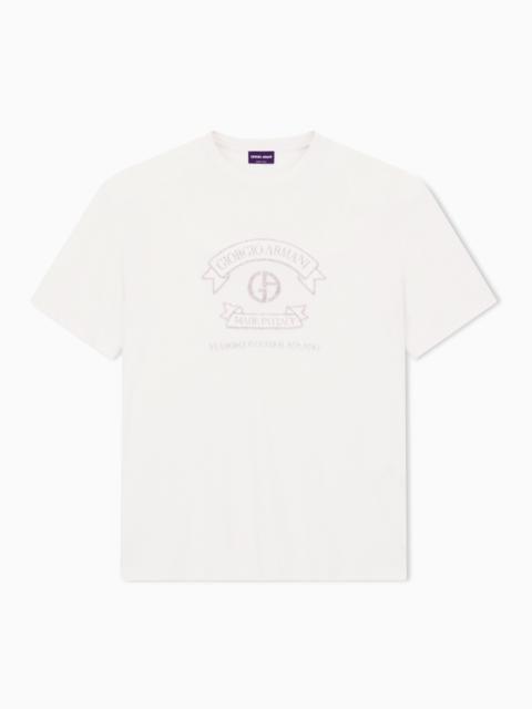 GIORGIO ARMANI JERSEY CREW-NECK T-SHIRT WITH LOGO