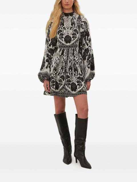 FARM RIO floral-print mini dress