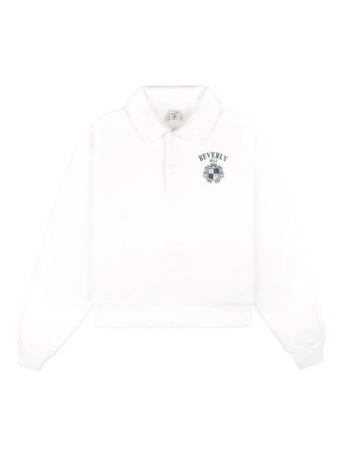 Sporty & Rich logo-print polo top