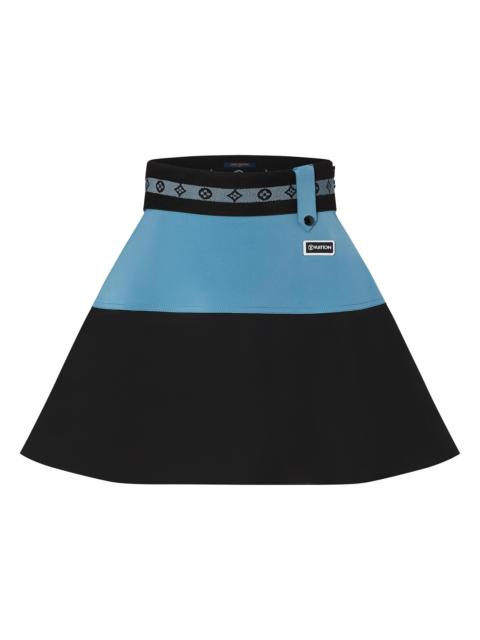 Louis Vuitton Color-Blocked Technical Jersey Mini Skirt