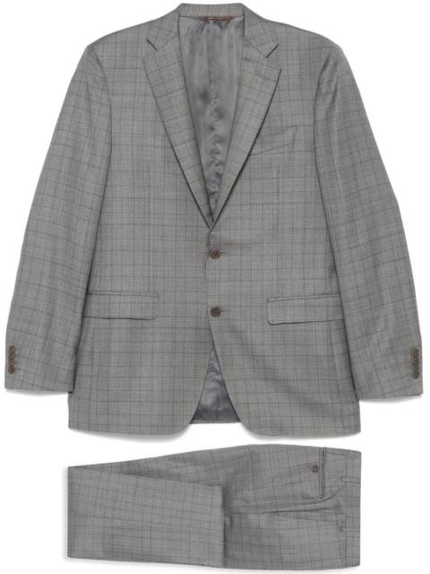 Canali checked suit