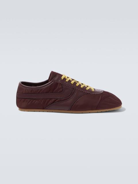 Dries Van Noten Leather-trimmed sneakers