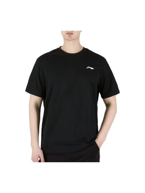 Li-Ning Essential Small Logo T-shirt 'Black' AHST687-2