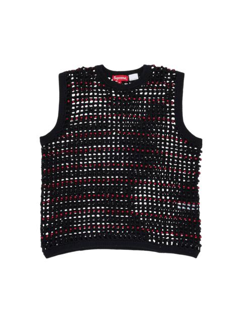 Supreme Beaded Sweater Vest 'Black'