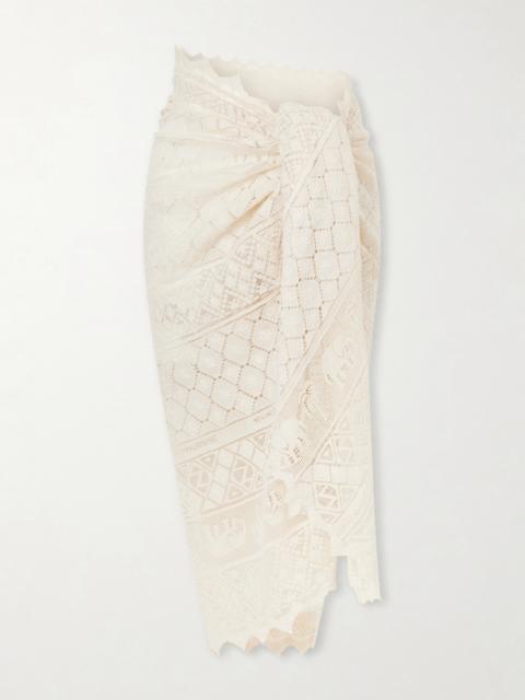 Zimmermann Crocheted Cotton Pareo