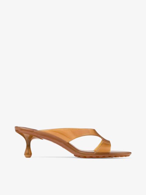 JIMMY CHOO Jelly Drop 50 Amber Jelly Sandals