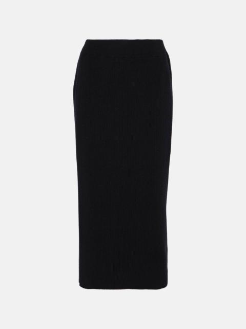 Brunello Cucinelli Wool, cashmere and silk midi skirt