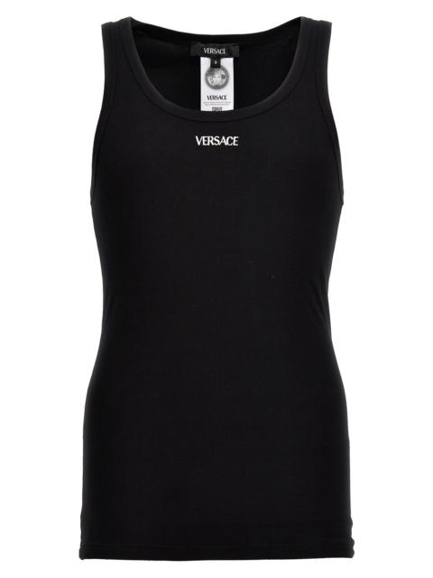 VERSACE Logo Embroidery Tank Top