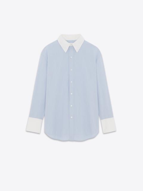 SAINT LAURENT winchester boyfriend shirt in cotton