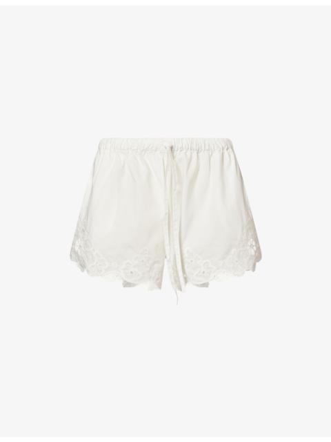 SIR. Klara Drawstring Cotton Mini Shorts